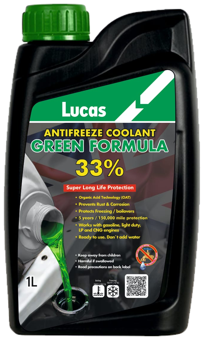 Lucas Antifreeze Coolant Green Formula 33% (1 L)